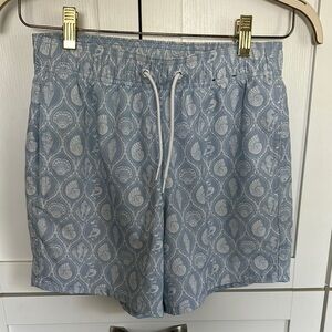 Hollister Blue Paisley Swim Shorts